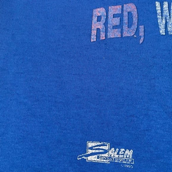 Vintage New York Giants Salem Sportswear NFL Football 1980s Tshirt - Picture 5 of 10